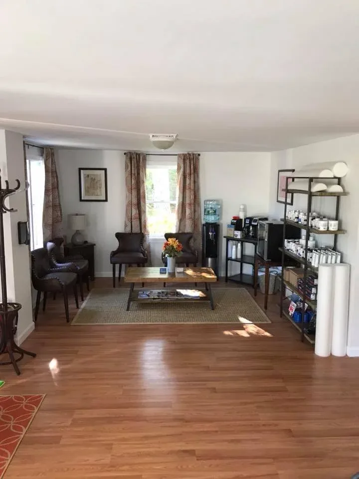 Waiting room inside Cape Cod Spine Center's Osterville office